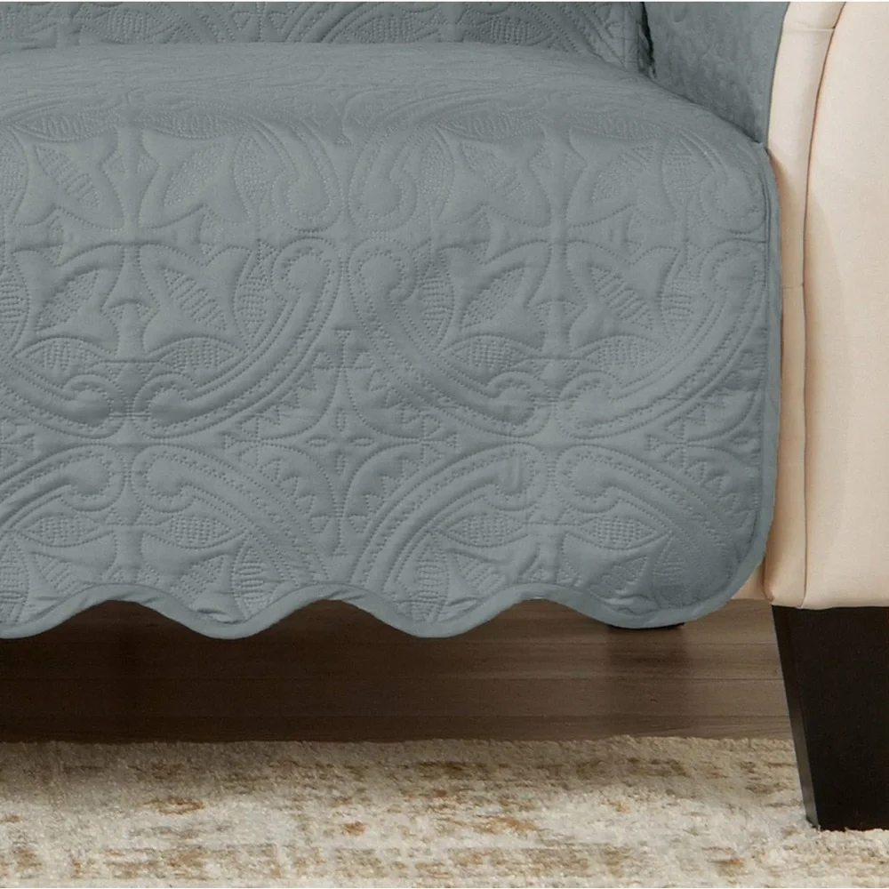 Great Bay Home Medallion Stitched Furniture Protector